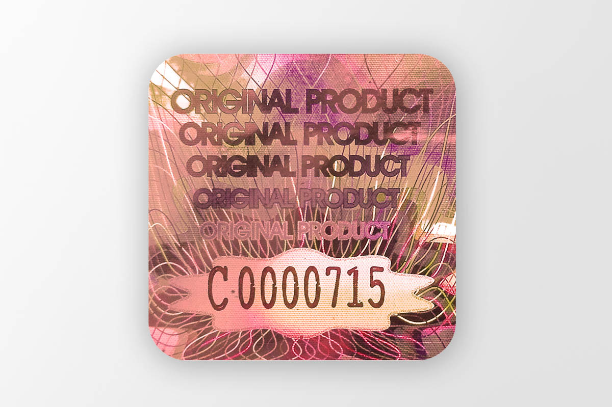 Hologram express czerwony 20x20mm