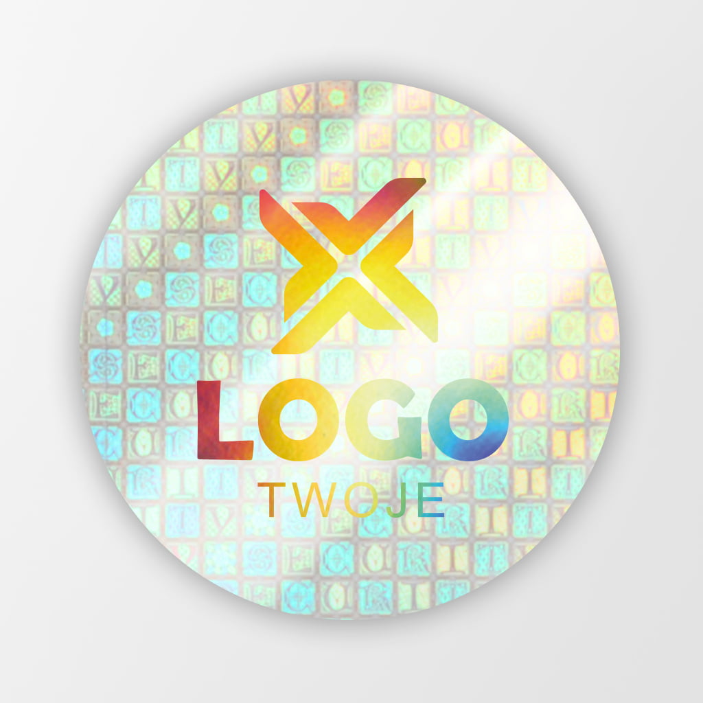 Hologram transparentny z logo (Kine Sec) fi 20mm