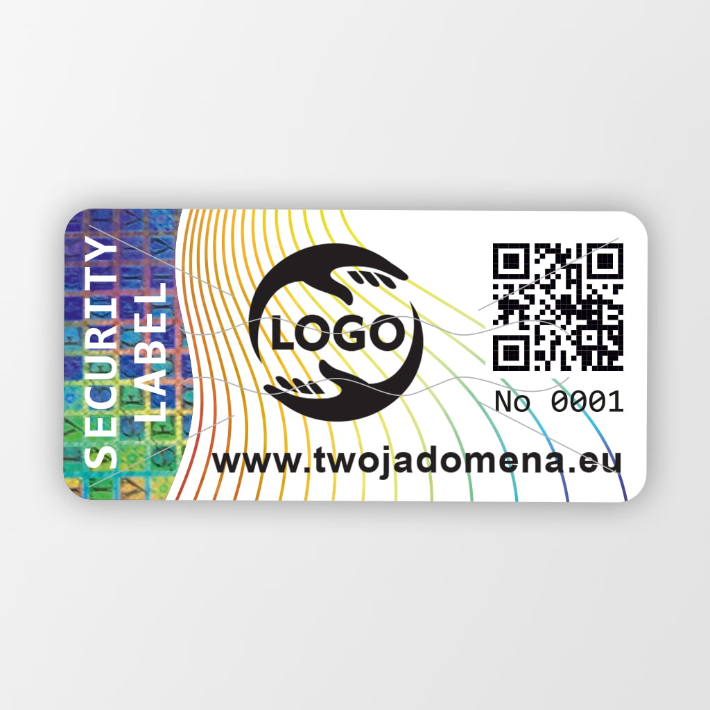 Security Label 40x20mm (z QR i logo)